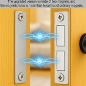 Resim 16 adet Uzun Manyetik Kapı Emme Seti: Ultra-İnce Dolap Kapı Emme, Manyetik Dolap Kapı Emme, Çift Manyetik Dolap Kapı Emme, Manyetik Şerit Dolap Kapı Emme, Gardırop Dolap Kapı Kapanması için Kullanılır, 2 Kurulum Yöntemi, Basit Taşınabilir Donanım (Gümüş), Manyetik Kapı Kilidi, Manyetik Kilid, Manyetik Kapı Tutucu, Kapı Durdurucu, Kapı Tutucu, Kapı Manyetik 