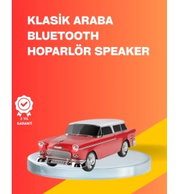 Resim Zengezur Taşınabilir Klasik Araç Tasarımlı Kablosuz Hoparlör 