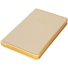 Resim Victoria S Journals Monaco Vegan Deri Sert Kapak 13x21 Çizgili Defter Krem 123-0234 