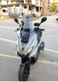 Resim Motocam Motolüx Mtx 125 Ön Cam 2022-2026 Model 75cm Füme Renkli 4mm Uzun 