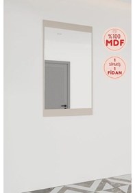 Resim Evora Modül 7 Modern Portmanto Ayna Vestiyer Vizon - Lefkas Vizon 