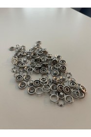 Resim AEK TEKSTİL 10.5mm Delikli Paslanmaz Klikıt Çıtçıt 100ADET Takım 