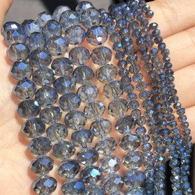 Resim 136/129/91/68 Adet Koyu Mavi Rondelle Cam Boncuklar 3mm 4mm 6mm 8mm Fasetli Aralayıcı Boncuklar - El Yapımı Takı, Bileklik, Kolye ve Küpe İçin Parıltılı Taşlar, Takı Yapım Malzemeleri, Fasetli Boncuk Tasarımı, Işıltılı Yüzey 