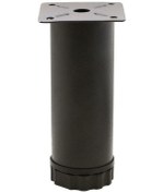 Resim 12 Cm Metal Baza Ayağı Yükseklik Ayarlı Mobilya Ayağı Yatak Ayağı Koltuk Ayağı 4'lü Set Siyah 42 Çap Diğer 