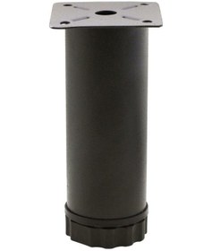 Resim 12 Cm Metal Baza Ayağı Yükseklik Ayarlı Mobilya Ayağı Yatak Ayağı Koltuk Ayağı 4'lü Set Siyah 42 Çap Diğer 