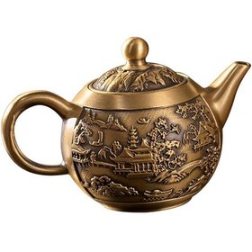Resim Suntek Bakır Çaydanlık Taşınabilir Çok Amaçlı Japon Yükseklik 8.7cm 