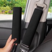 Resim 2 Adet Araç Emniyet Kemeri Omuz Pedleri - Yumuşak ve Serin Konfor Kılıfları, Sürüş Deneyimini Artıran Ergonomik Tasarım, Çoğu Araca Uygun, Siyah Emniyet Kemeri Omuz Kaplamaları, Emniyet Kemeri Omuz Askısı 
