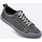 Resim Fosco Süet Deri Gri Sneaker Erkek Ayakkabı 9822 116 