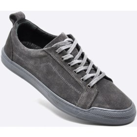 Resim Fosco Süet Deri Gri Sneaker Erkek Ayakkabı 9822 116 