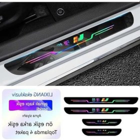 Resim Dancemonkey 4 Adet Kapı Eşiği Diş Açma Önleyici Şerit - Lıxıang Ayna Siyahı 0 