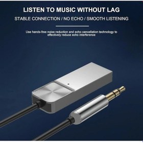Resim Universal Telefonlara Bluetooth 5.0 Receiver Usb Aux Wireless Araç Kiti Telefon Müzik Dinleme 