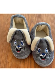 Resim IGN Sevimli Hayvanlar Cırtlı Kaydırmaz Taban Kreş Ev Okul Ayakkabısı Bebek Çocuk Panduf Ev Botu 