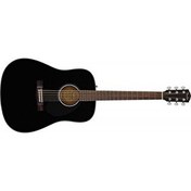 Resim Fender CD-60S Dreadnought Black Akustik Gitar 