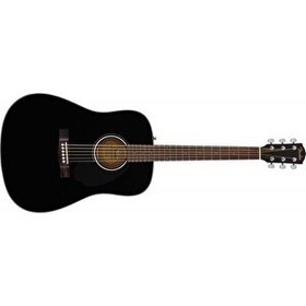 Resim Fender CD-60S Dreadnought Black Akustik Gitar 