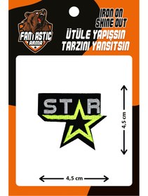 Resim FANTASTIC ARMA Ütü Ile Yapışan Dokuma Arma Patch, Star 