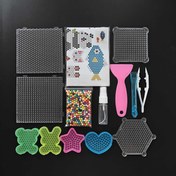 Resim 1 Adet/2 Adet/4 Adet Su Sis Boncuk Şablon Tepsisi Takı Yapım Seti 3 Sayfa Darwings 500 Parça/Paket Karışık Renkler Su Tutkal Boncuğu DIY Takı Malzemesi 