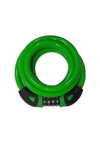 Resim Zozo 4'lü Şifreli Halat Kilit Şifreli Bisiklet Kilidi Yeşil 