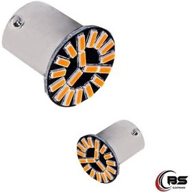 Resim Tek Duy 1156 18 Led Ampul Turuncu Sinyal Olarak Kullanılabilir 