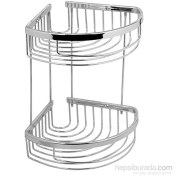 Resim DUXXA Oval Şampuanlık 20x20 cm İkili Süngerlik 