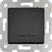 Resim Mena Rise Linnera Life Gece Siyahı Işıklı Anahtar Çabuk Bağlantı Mekanizma ve Düğme 