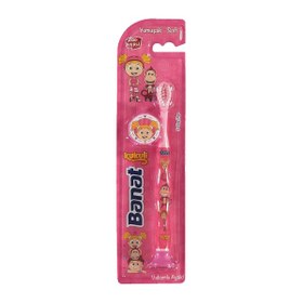 Resim Banat Kukuli 5+ Yaş Pembe Yumuşak Diş Fırçası 
