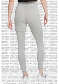 Resim Nike Sportswear Club High-rise Leggings 2 Cepli Yüksek Belli Pamuklu Gri Tayt Gri 