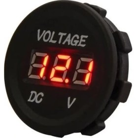 Resim Keepro Oem Dijital Voltmetre Dc 12V Oto Motosiklet Tekne Için Kırmızı LED 