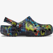 Resim Crocs Classic Tie Dye Graphic Clog Kadın Renkli Terlik 