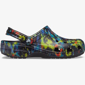 Resim Crocs Classic Tie Dye Graphic Clog Kadın Renkli Terlik 