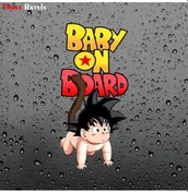 Resim Fc67-b-20 Cm 7.87 İnç -2pcs-three Ratels Fc67 Bebek Gemide Etiket Çıkartması Vinil Burcu Araba Kamyon Suv İçin Bebek O 