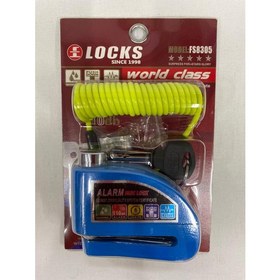 Resim World Class Locks 110 Db Mavi Alarmlı Disk Kilidi 