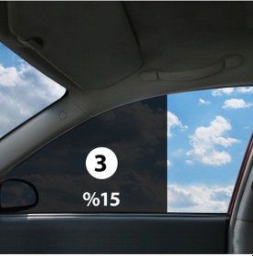 Resim Oto Cam Filmi Çizilmez 50 Cm X 6 Metre %15 Koyuluk 3 Numara 