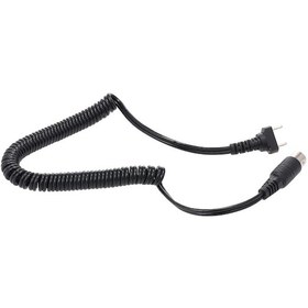 Resim Padalink Dental El Aleti Kablosu Siyah Abs Malzeme Spiral Tasarım 2 Pinli 57.5cm 1 Tekli Paket 