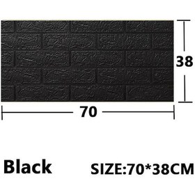 Resim Siyah 1/5/10 Adet 70 38cm Köpük 3d Stereo Kendinden Yapışkanlı Duvar Kağıdı Çarpışma Esnek Ambalaj Dekoratif Duvar Kağıdı 56878603 