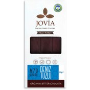 Resim JOVIA Organik Çikolata-%70 Bitter Deniz Tuzlu 85g 