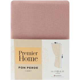 Resim Premier Home Assos Fon Perde - Pudra - 140x270 cm 