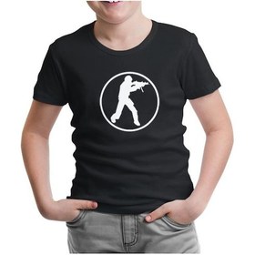 Resim Lord Tshirt Counter Strike - Cs Soldier Siyah Çocuk Tshirt 