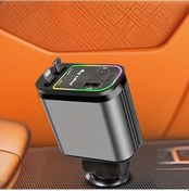 Resim Gaojunshop01 Kai Metal 66w Araç Şarj Cihazı Titanyum Gümüş Renk, 2 Adet Çekilebilir Kablo, Hızlı Şarj 