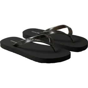 Resim Calvin Klein FLIP FLOP TPU METALL Siyah Kadın Parmak Arası Terlik 