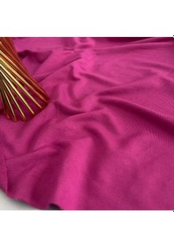 Resim Viskon İki İplik Kumaş Fuşya Mor 