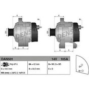 Resim Alternatör 12 V 100A Fiat Doblo 1 9Jtd Den Dan501 