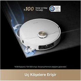Resim Dreame 19000 Pa Vormax Emiş Gücü ve Kir Sensörü ile L40S Pro Ultra Robot Süpürge Beyaz 