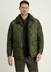 Resim Kiğılı Kürk Yaka Kapitone Spor Mont 