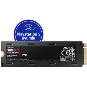 Resim Samsung 980 PRO 1TB 22x80mm PCIe Gen 4.0 x4 NVMe M.2 Soğutuculu SSD 