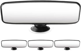 Resim VALICLUD 4 Adet Vantuzlu Araba Bebek Aynası: Araba İç Aksesuarları Ayarlanabilir Geniş Açı İç Cam Dikiz Aynası Çocuk Arkaya Dikdörtgen Ayna Çocuklar İçin Arka Koltuk 