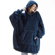 Resim Mulberry Wellsoft Kapüşonlu Giyilebilir Tv Battaniyesi Unisex Over Size 