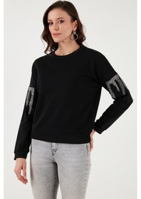 Resim Fashion Friends Bayan Sweat 24k0101k1 Siyah Siyah 