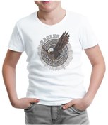 Resim Kartal - Flying Beyaz Çocuk Tshirt 