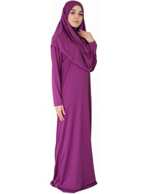 Resim Zehranaz Namaz Elbisesi Açık Mürdüm Fermuarsız Namaz Elbisesi (545584669) Çok Renkli 