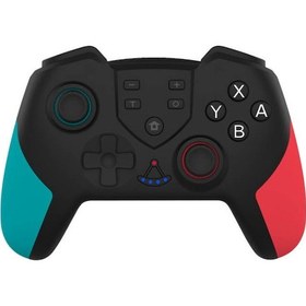 Resim Tenfowee Kablosuz Bluetooth Oyun Kolu Switch Pro İçin: Uyandırma, Titreşim Ve Makro Programlama Özellikli Ns Kolu Mavi-kırmızı 